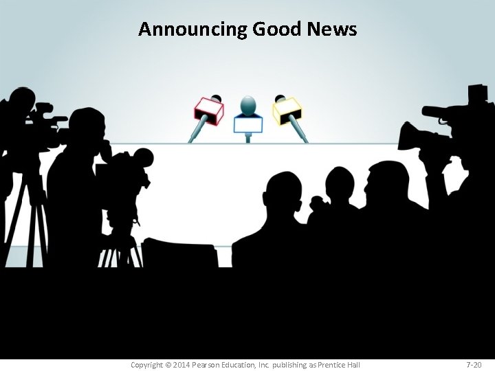 Announcing Good News Copyright © 2014 Pearson Education, Inc. publishing as Prentice Hall 7