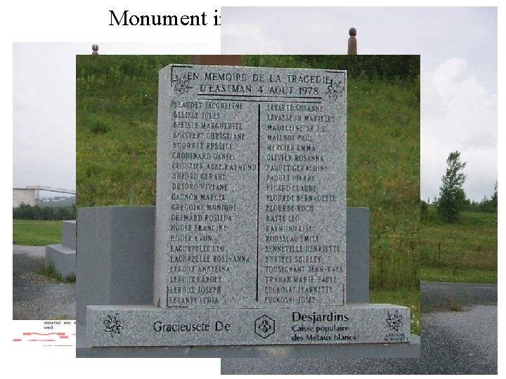 Monument in Asbestos, Quebec 