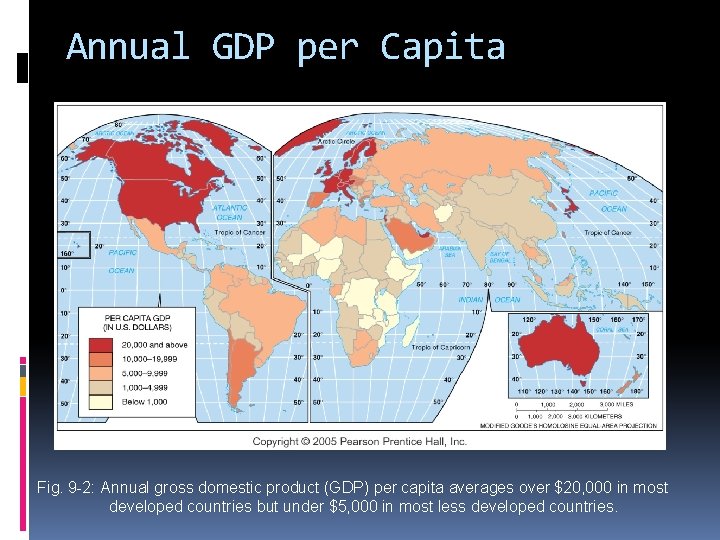 Annual GDP per Capita Fig. 9 -2: Annual gross domestic product (GDP) per capita