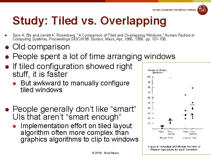 Study: Tiled vs. Overlapping l l Sara A. Bly and Jarrett K. Rosenberg. “A