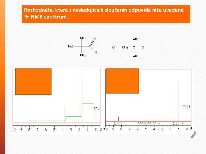 Rozhodněte, které z následujících sloučenin odpovídá níže uvedené 1 H NMR spektrum. 