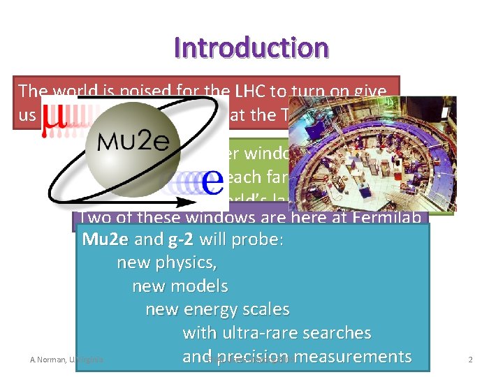 Introduction The world is poised for the LHC to turn on give us direct