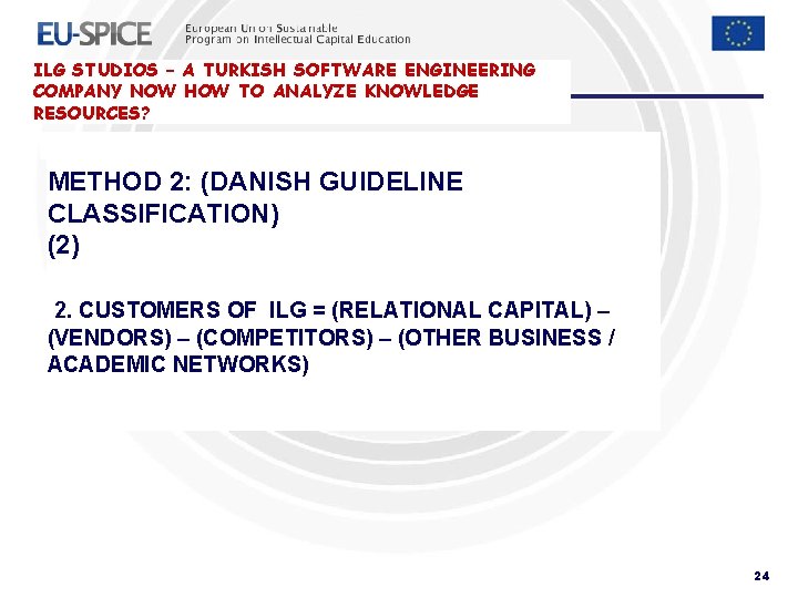 ILG STUDIOS – A TURKISH SOFTWARE ENGINEERING COMPANY NOW HOW TO ANALYZE KNOWLEDGE RESOURCES? ILG STUDIOS – A TURKISH SOFTWARE ENGINEERING COMPANY NOW HOW TO ANALYZE KNOWLEDGE RESOURCES?