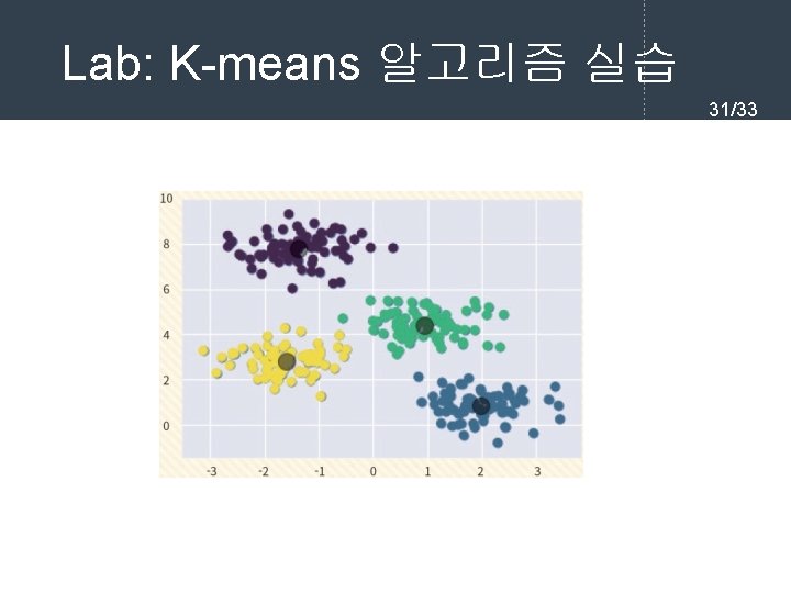Lab: K-means 알고리즘 실습 31/33 