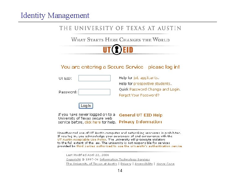 Identity Management 14 