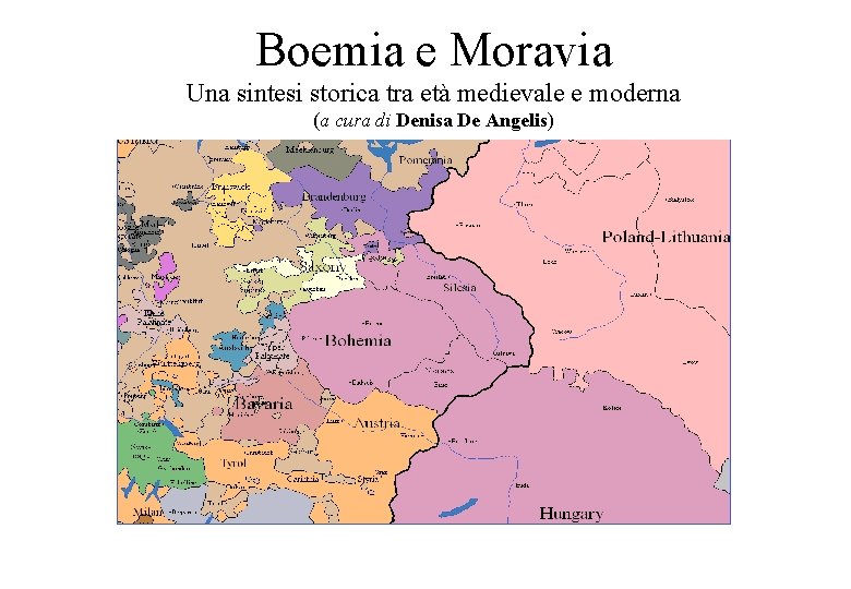 Boemia e Moravia Una sintesi storica tra età medievale e moderna (a cura di