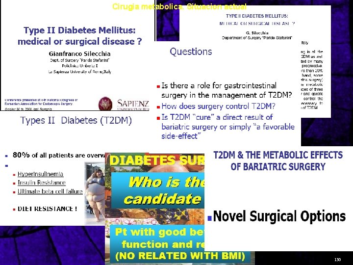 Cirugia metabolica. Situacion actual 130 