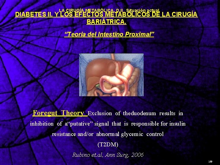 LA CIRUGÍA METABÓLICA. D. II Situación actual. DIABETES II. Y LOS EFECTOS METABÓLICOS DE