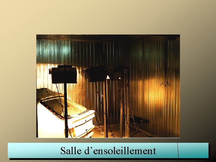 Salle d’ensoleillement 