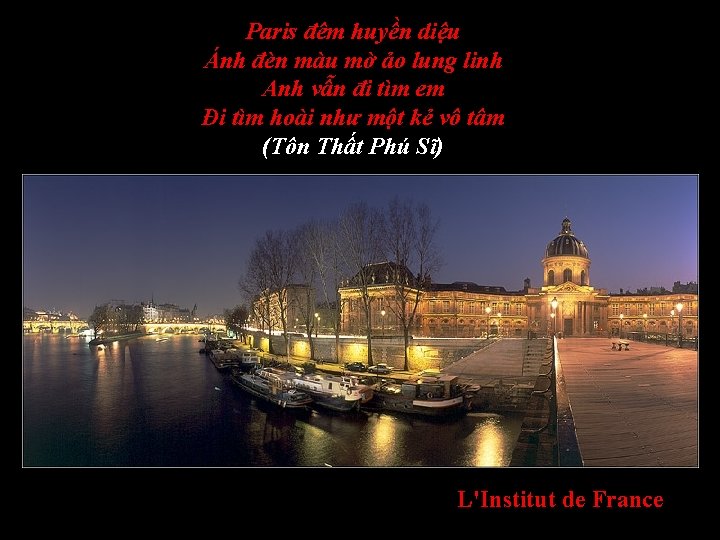 Paris đêm huyền diệu Ánh đèn màu mờ ảo lung linh Anh vẫn đi