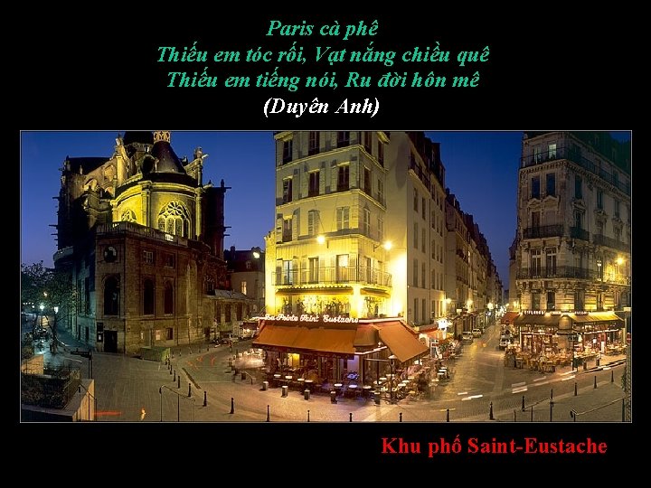 Paris cà phê Thiếu em tóc rối, Vạt nắng chiều quê Thiếu em tiếng