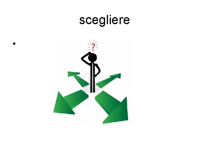 scegliere • 