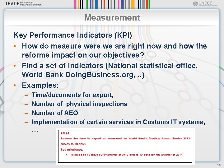 Measurement Key Performance Indicators (KPI) • How do measure we are right now and