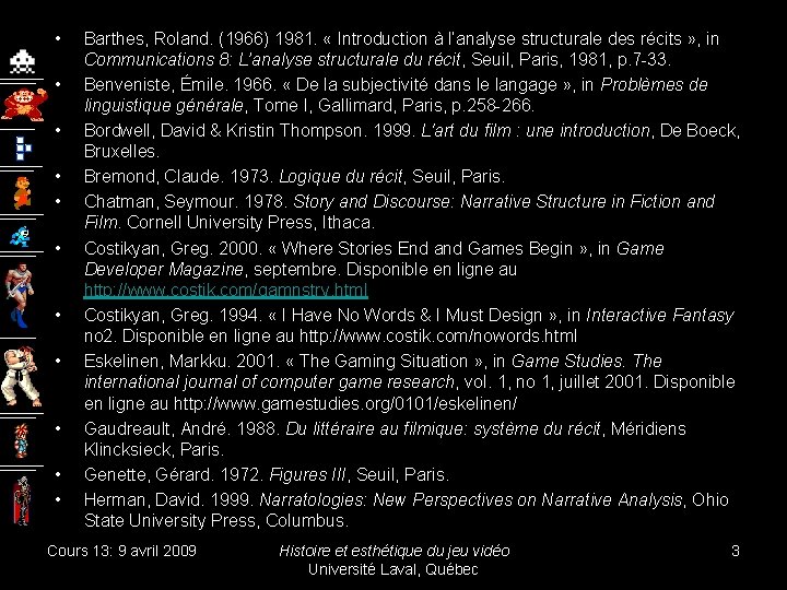  • • • Barthes, Roland. (1966) 1981. « Introduction à l’analyse structurale des
