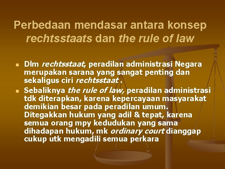 Konsep negara hukum rechtstaat dan rule of law