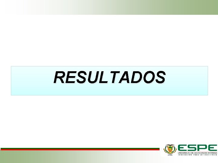 RESULTADOS 