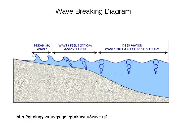 Wave Breaking Diagram http: //geology. wr. usgs. gov/parks/sea/wave. gif 