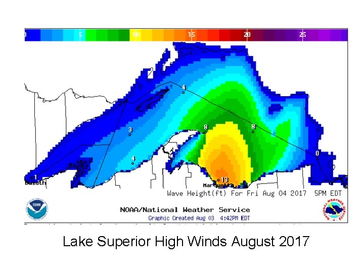 Lake Superior High Winds August 2017 