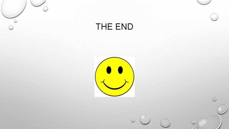 THE END THE END