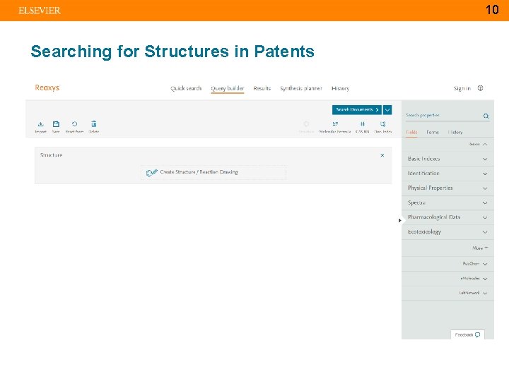 10 Searching for Structures in Patents 