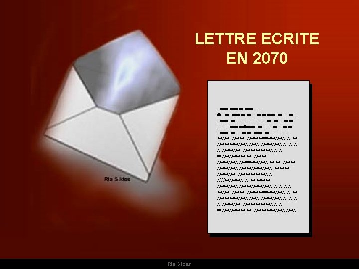 LETTRE ECRITE EN 2070 www www w Wwwwww w w wwwwwwww w w w