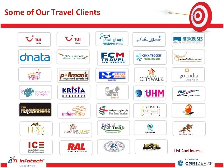 Some of Our Travel Clients List Continues… Some of Our Travel Clients List Continues…