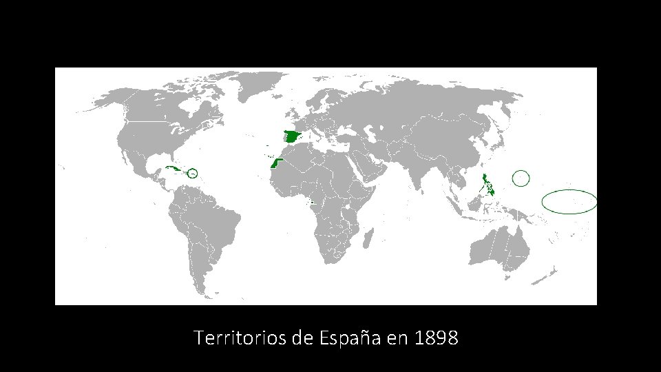 Territorios de España en 1898 