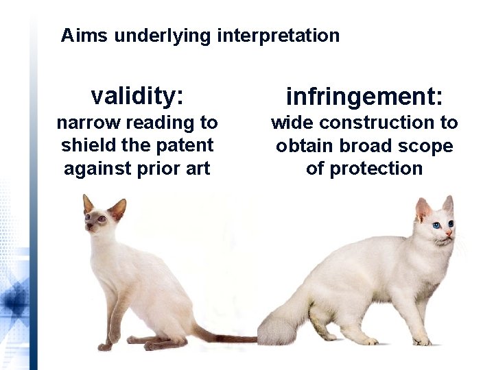 Aims underlying interpretation validity: infringement: narrow reading to shield the patent against prior art