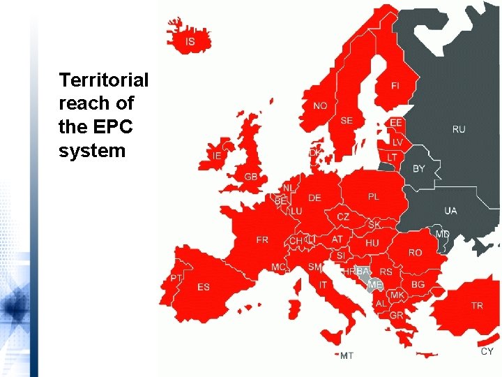 Territorial reach of the EPC system 