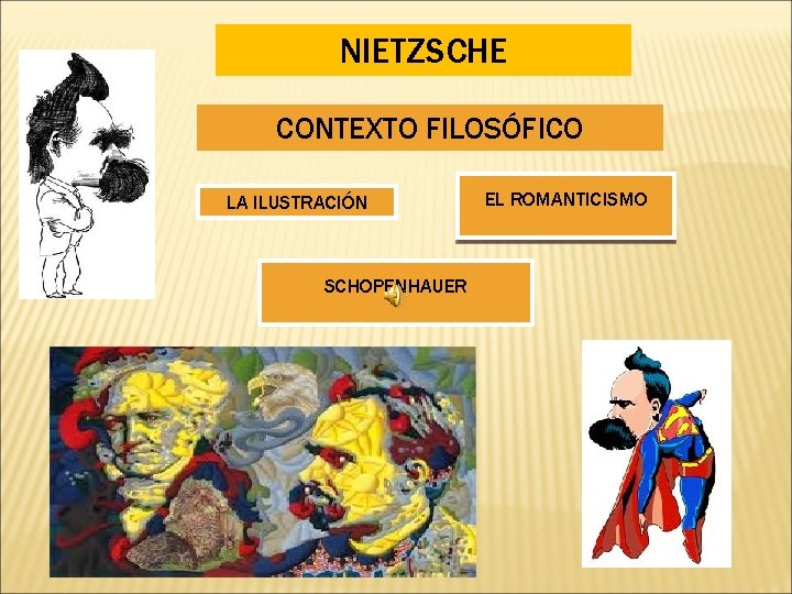 NIETZSCHE CONTEXTO FILOSÓFICO LA ILUSTRACIÓN SCHOPENHAUER EL ROMANTICISMO NIETZSCHE CONTEXTO FILOSÓFICO LA ILUSTRACIÓN SCHOPENHAUER EL ROMANTICISMO