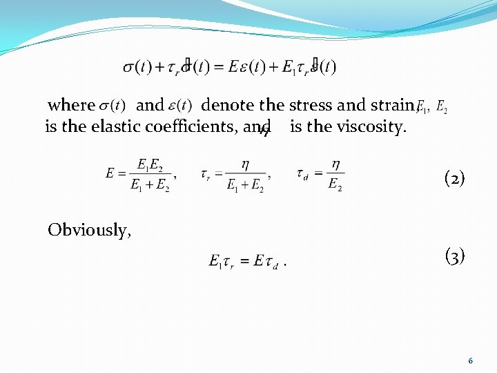 where and denote the stress and strain, is the elastic coefficients, and is the