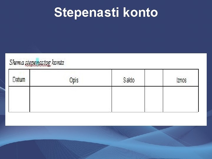 Stepenasti konto 