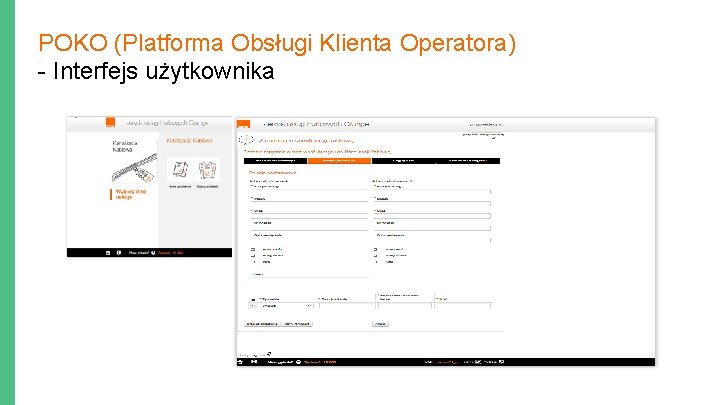 POKO (Platforma Obsługi Klienta Operatora) - Interfejs użytkownika 