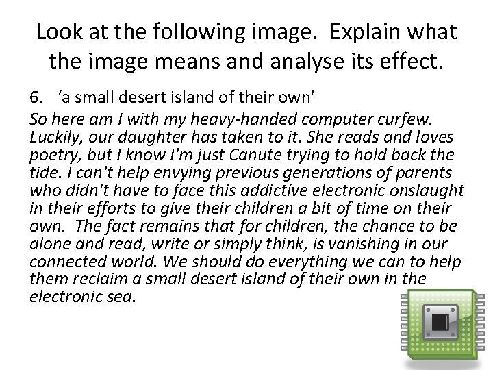 Look at the following image. Explain what the image means and analyse its effect.