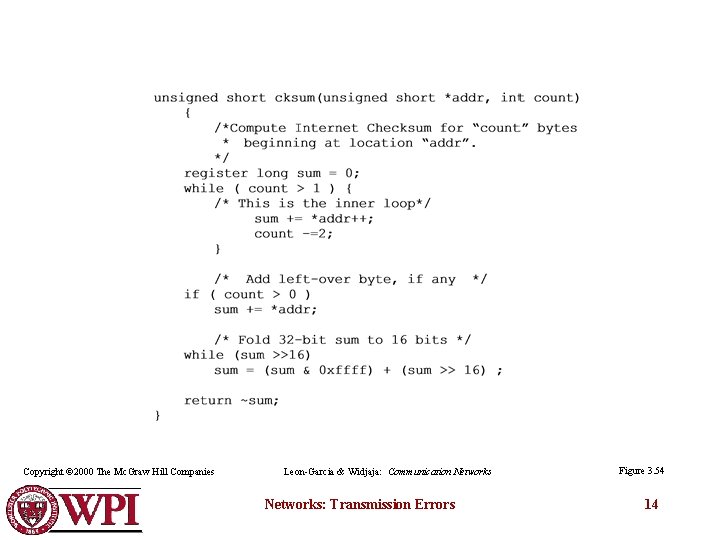 Copyright © 2000 The Mc. Graw Hill Companies Leon-Garcia & Widjaja: Communication Networks: Transmission