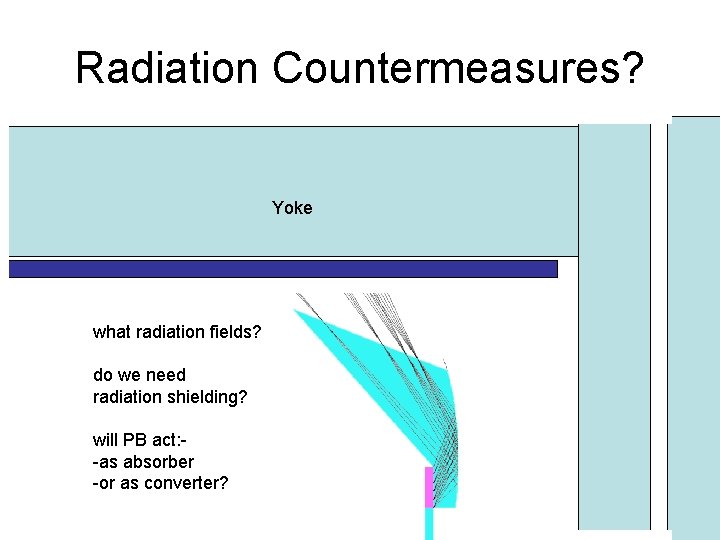Radiation Countermeasures? Yoke what radiation fields? do we need radiation shielding? will PB act: Radiation Countermeasures? Yoke what radiation fields? do we need radiation shielding? will PB act: