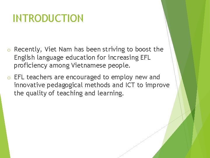 VIRTUAL PRESENTATION THE AFFORDANCES OF THE FLIPPED CLASSROOM
