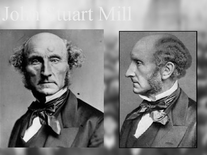 John Stuart Mill 