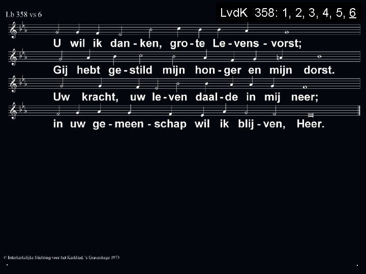 Lvd. K 358: 1, 2, 3, 4, 5, 6 . . . 