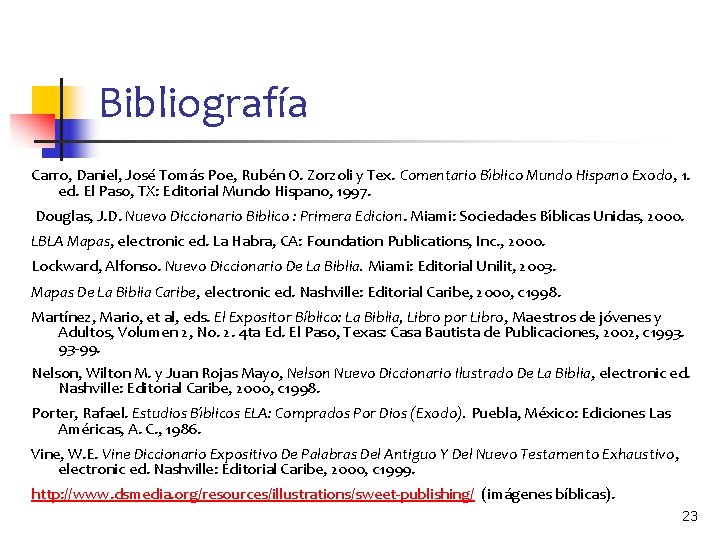 Bibliografía Carro, Daniel, Jose Toma s Poe, Rube n O. Zorzoli y Tex. Comentario