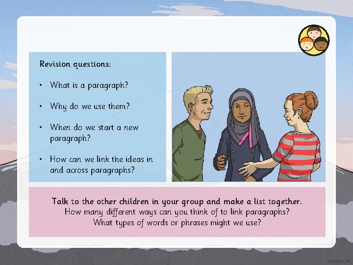 Revision questions: • What is a paragraph? • Why do we use them? • Revision questions: • What is a paragraph? • Why do we use them? •