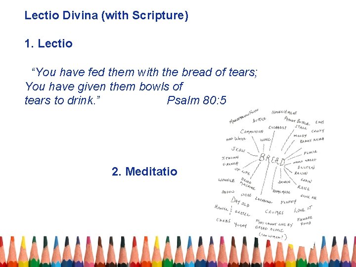 Lectio Divina (with Scripture) 1. Lectio “You have fed them with the bread of