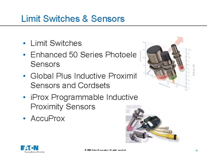 Limit Switches & Sensors • Limit Switches • Enhanced 50 Series Photoelectric Sensors •