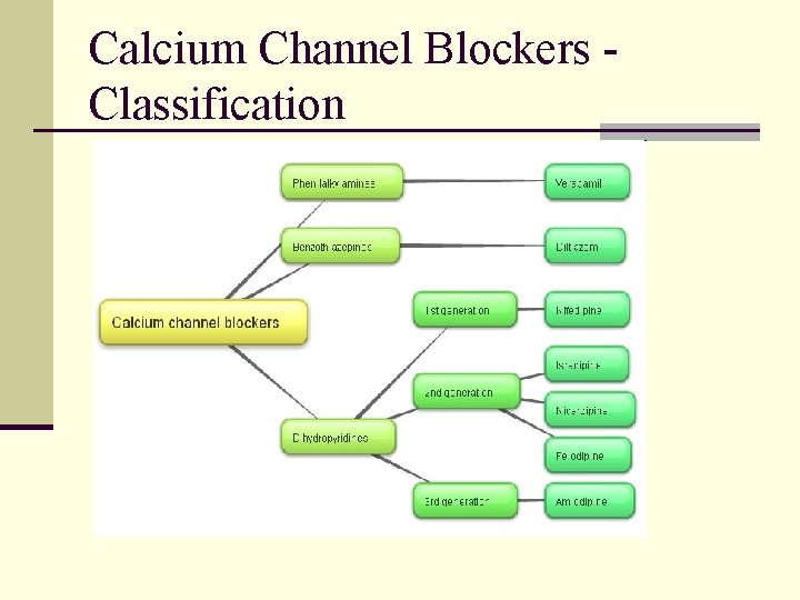Calcium Channel Blockers Classification 
