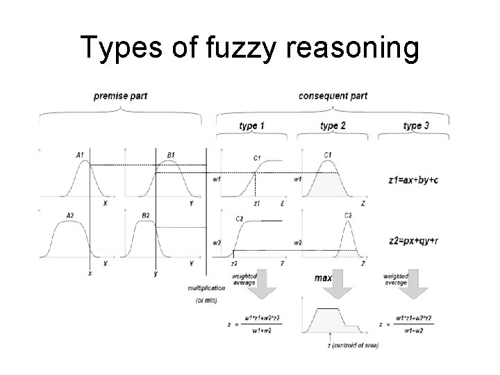 Types of fuzzy reasoning 