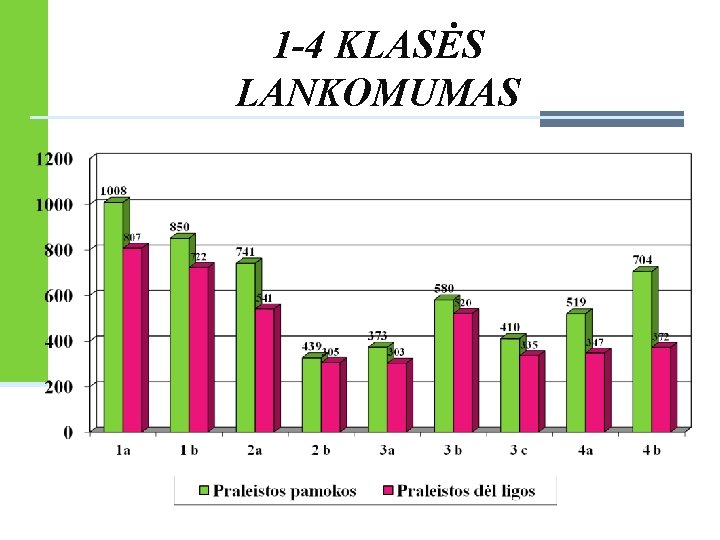 1 -4 KLASĖS LANKOMUMAS 