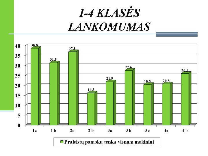 1 -4 KLASĖS LANKOMUMAS 