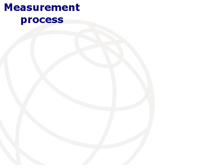 Measurement process 