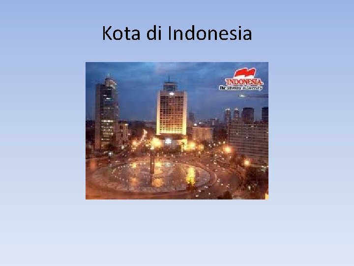 Kota di Indonesia 