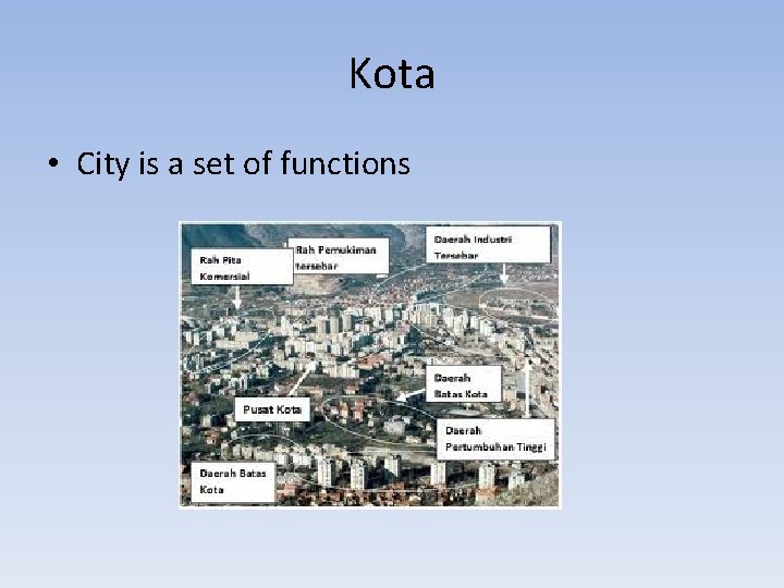 Kota • City is a set of functions 